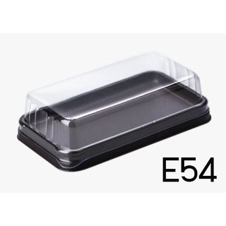 กล่องเค้กสี่เหลี่ยมฐานน้ำตาล E54(50ชุด/1แพ็ค)