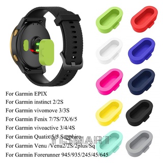 ฝาครอบพอร์ตชาร์จ กันฝุ่น สําหรับ Garmin Fenix 5 5S 5X 6 6S 6X 7 7S 7X Venu Vivoactive4 3 Vivomove3