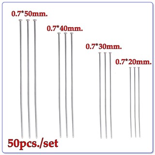เฮดพินสแตนเลส​TD60 . 50 ชิ้น/เซ็ต​