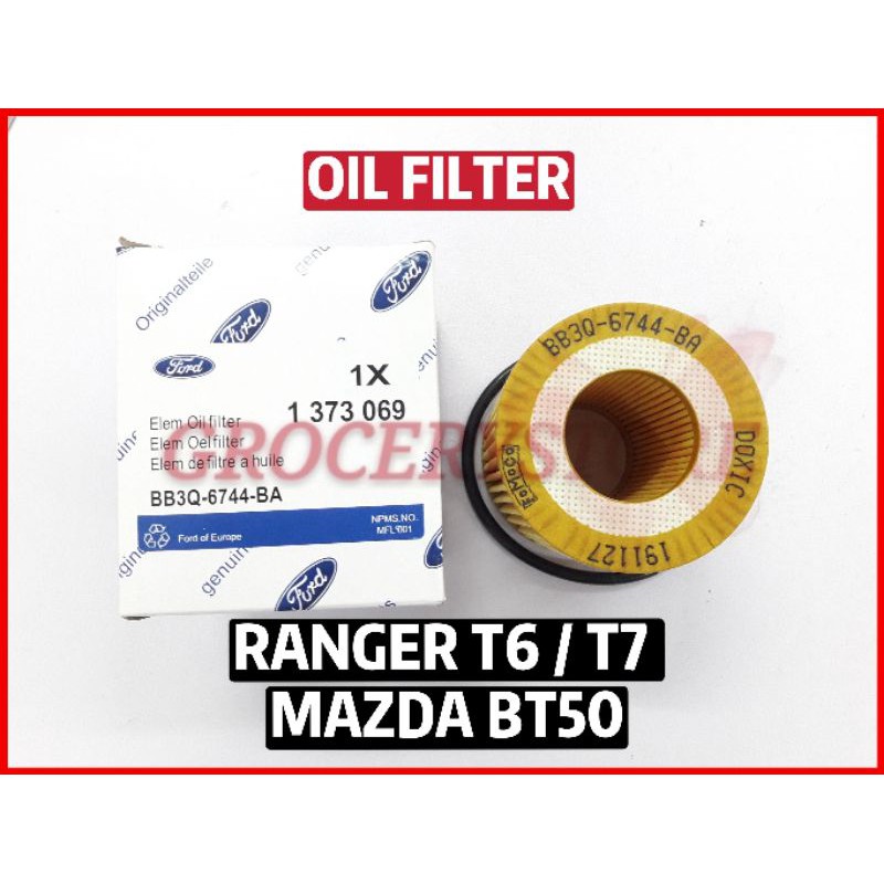 กรองน้ํามันเครื่อง Ford Ranger T6 T7 Mazda BT50 (BB3Q-6744BA)