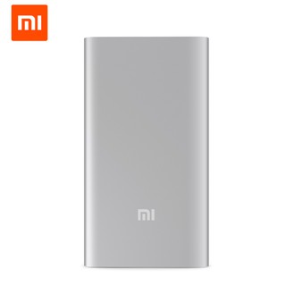 แบตเตอรี่สํารอง 5000 mah mi แบบพกพา xiomi powerbank 5000 li - polymer exernal 9 . 9 มิลลิเมตร