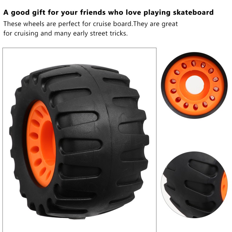 4pcs Skateboard Wheel Set Longboard Wheels Cruiser Wheels Skateboard Accessories