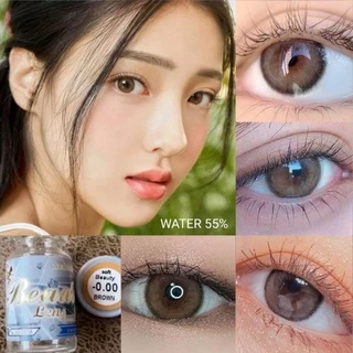 Beautylens บิวตี้คอนแทคเลนส์ รุ่นบิวตี้ซอฟ สีน้ำตาล Beauty soft Brown ค่าอมน้ำ55%