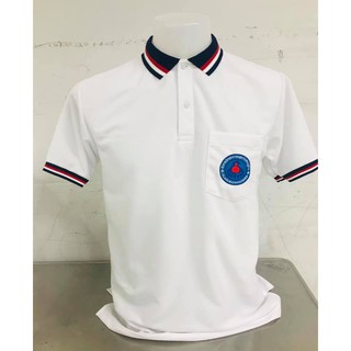 เสื้อโปโล อสม. สีขาว (เสื้อโปโลอาสาสมัครสาธารณสุขประจำหมู่บ้าน - ชาย)
