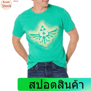 เสื้อยืดยอดนิยม Nintendo Mens Soaring Triforce T-Shirt Sports T-shirt