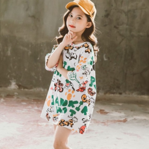 COCO  เสื้อยืดแขนสั้น สกรีนลาย น่ารัก สมวัย ชุดเด็กสไตล์เกาหลี รุ่น 018 ราคา ถูกที่สุด ดีลบีเคเค แกลเลอรีภาพที่ 5