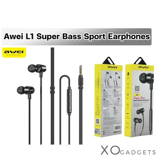 Awei L1 Super Bass Sport Earphones หูฟัง in-ear แบบมีสาย เบสหนัก. 3.5มม.