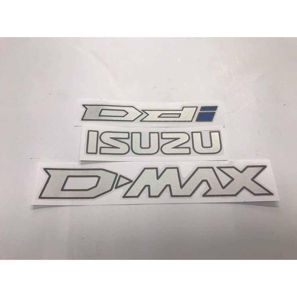 สติ๊กเกอร์ดั้งเดิม ISUZU D-MAX DDi สีฟ้า สำหรับติดฝาท้ายรถ ISUZU D-MAX DDi BLUEP