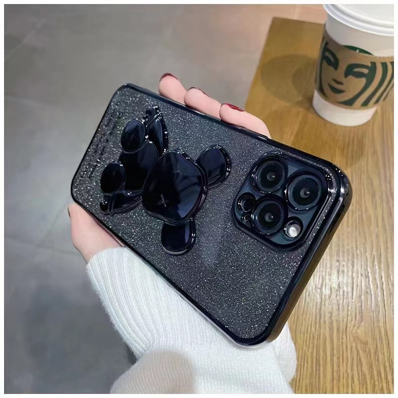 ส่งจากไทย เร็ว1-2วัน เคสโทรศัพท์ Case Oppo Reno7z Reno8z A57 4G A57 5G  A77 A77s Reno5 A15 หมีกากเพชร สวยหรู