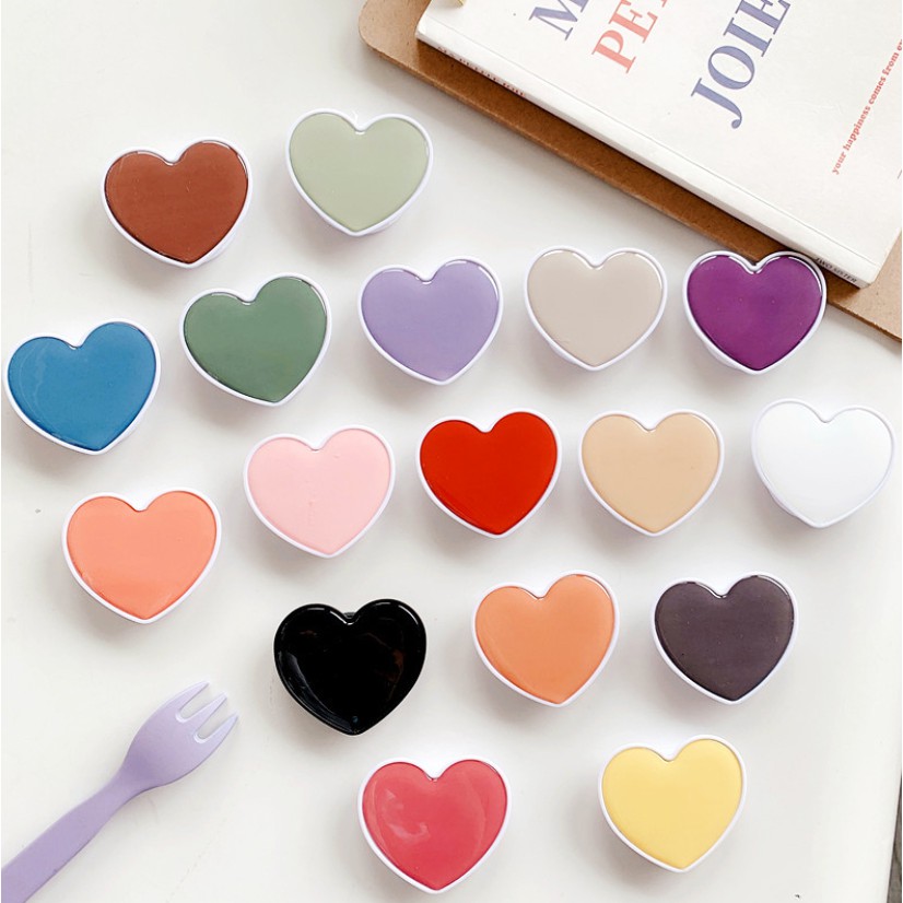 [ ส่งจากไทย] Griptok เซต Colorful Heart แหวนจับมือถือ PopSockets
