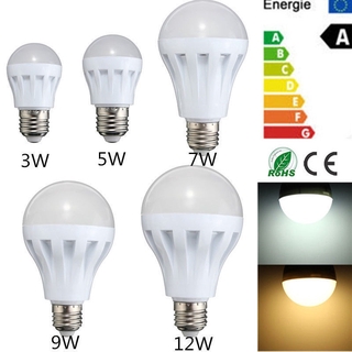 หลอดไฟ Led E 27 3 / 5 / 7 / 9 / 12 / 15 W มัลติฟังก์ชั่นสีขาวสําหรับตั้งแคมป์