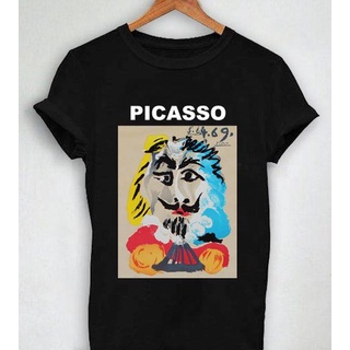 [S-5XL]เสื้อยืด พิมพ์ลายภาพวาด Picasso