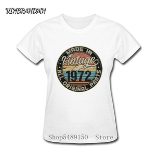 เสื้อยืด พิมพ์ลาย 1972 48Th สไตล์วินเทจ คลาสสิก ของขวัญวันเกิด