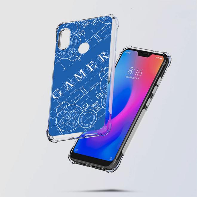 เคส สำหรับ Xiaomi Mi A2 Lite Anti-Shock Protection TPU Case [Gamer Illustration Blue]