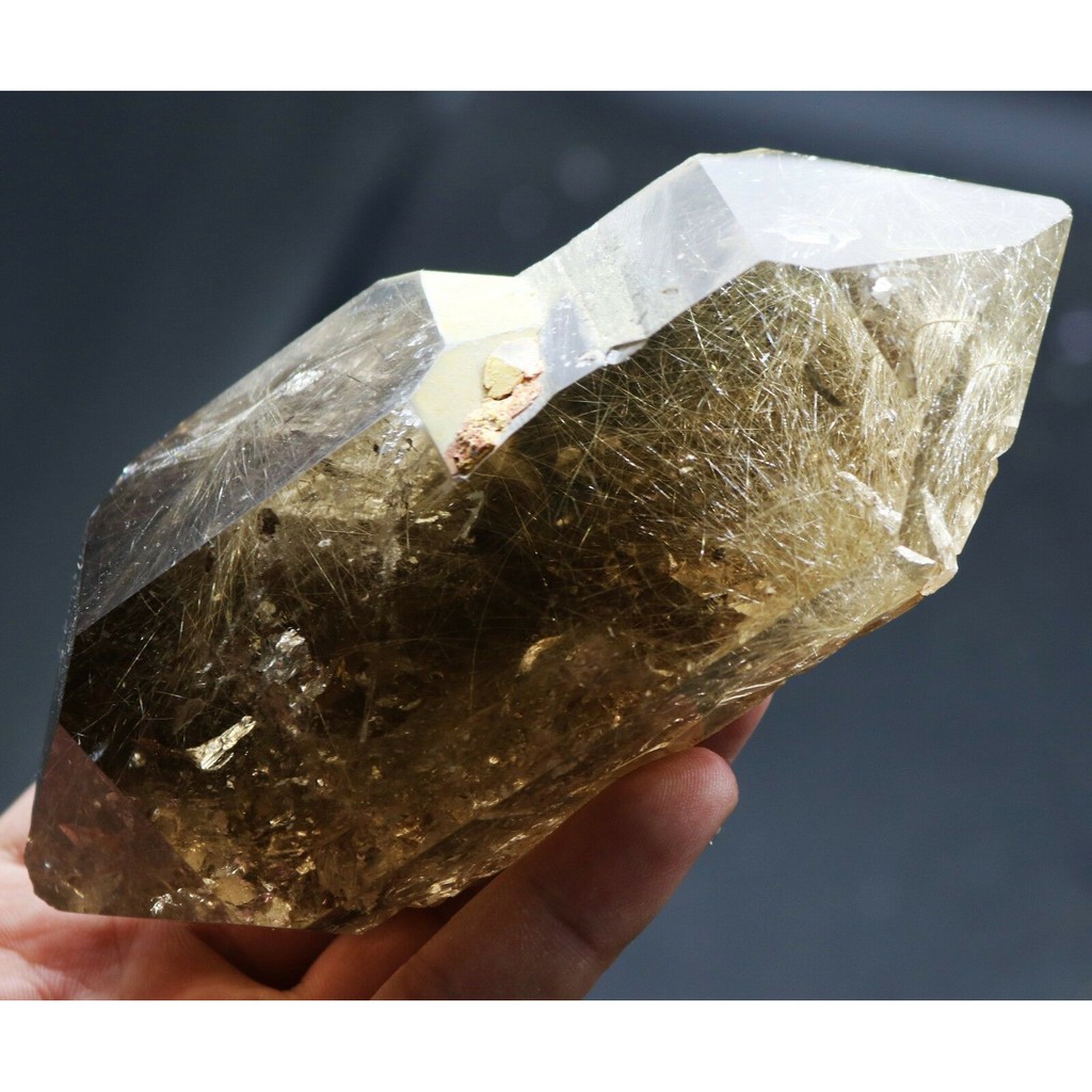 Smoky Quartz จักรพรรดิ Stone in Stone ขยาดใหญ่หายาก