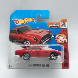 รถเหล็ก Hotwheels ASTON MARTIN 1963 DB5 สีแดง แพคสั้น (ib21)