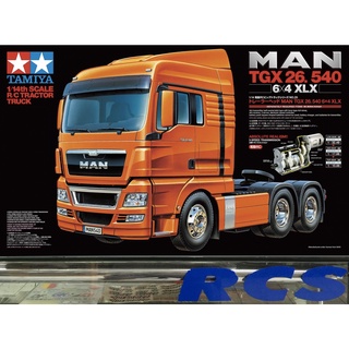 🏁 TAMIYA 56325 ชุดคิท 1/14 SCALE RADIO CONTROL MAN TGX 26.540 6X4 XLX ต้องไปสร้างและทำสีเอง