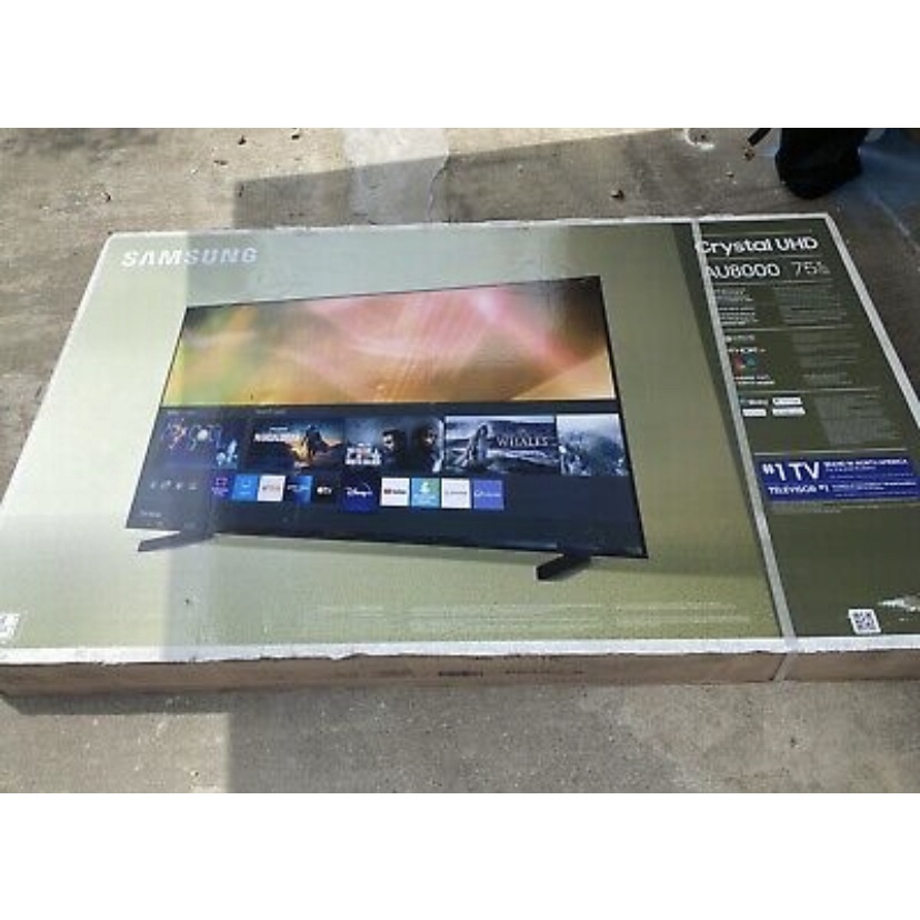 Samsung  AU8000 75" 4K Crystal UHD Smart TV - Black