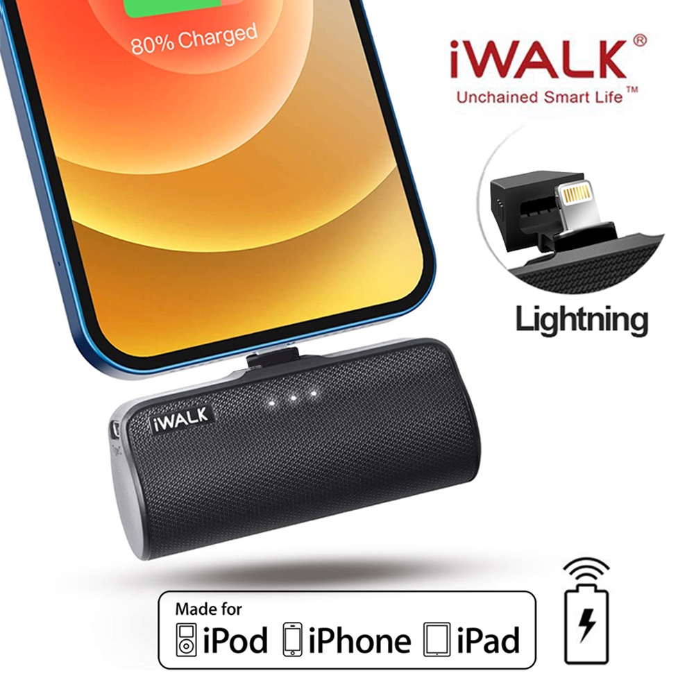 iWALK Link ME 3350L Plus แบตสำรองไร้สาย รุ่น Upgrade สำหรับ iPhone13,12,11,X,Xs,8S,8 ของแท้ 100% รับประกัน1ปี #0