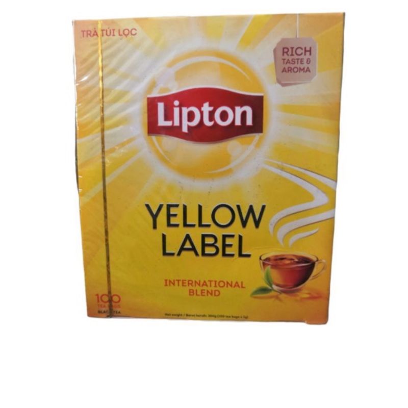 ชา Lipton Yellow Label ชาลิปตันขนาดบรรจุ 100ซอง