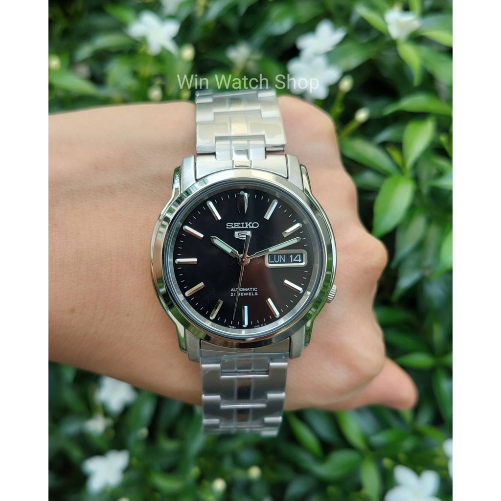 SEIKO 5 Automatic Men's Watch สายสแตนเลส รุ่น SNKK71K1- มั่นใจ ของแท้100% ประกัน1 ปีเต็ม