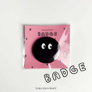 เข็มกลัดขนาด 4.4 cm - Badge (Black)