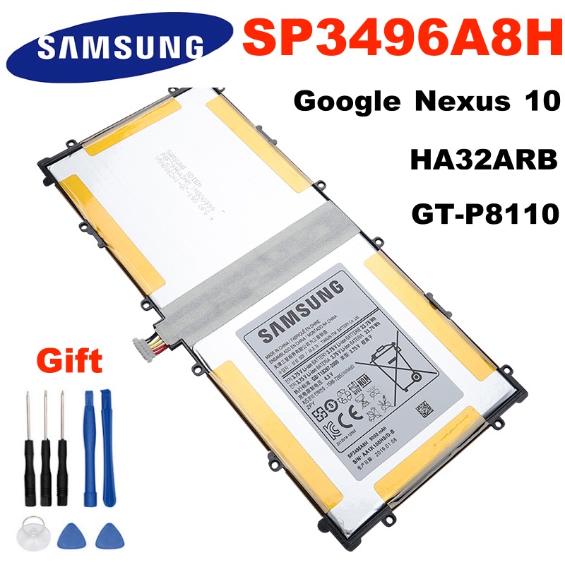 SAMSUNG Original Replacement Battery SP3496A8H For Samsung Google Nexus 10 GTP8110 HA32ARB