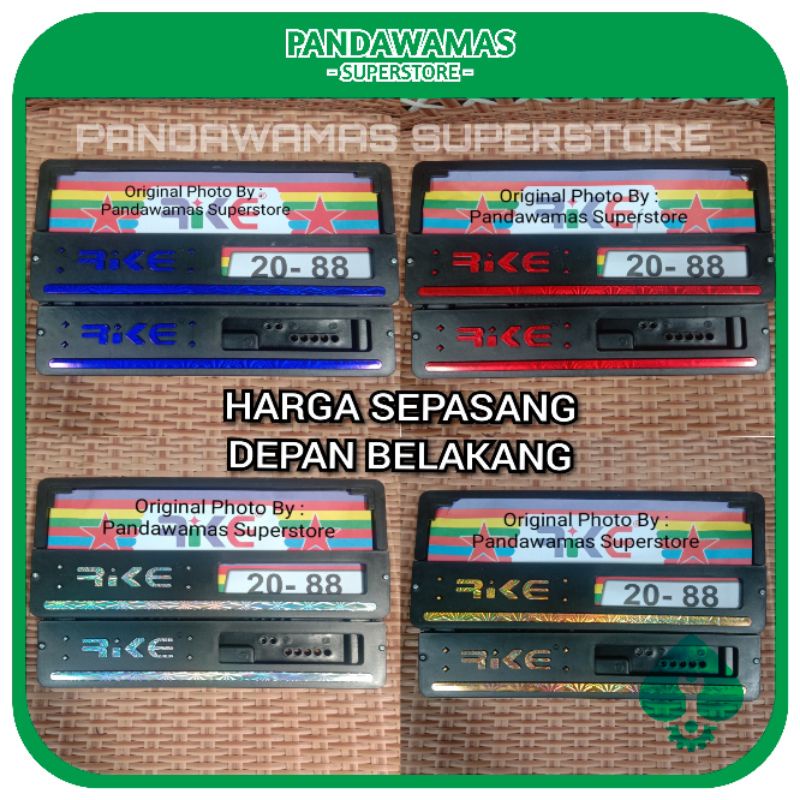 Rike Brand Police Motorcycle License Holder Protective Cover Frame