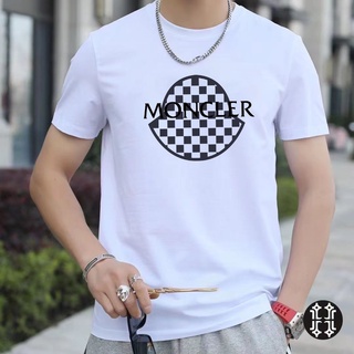 เสื้อยืดแขนสั้น คอกลม พิมพ์ลาย Moncler Mongolian เข้ากับทุกการแต่งกาย แฟชั่นสําหรับผู้ชาย