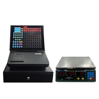 SCHLONGEN Electronic Cash Register Combo Set เครื่องบันทึกเงินสด SLG-NB2 + เครื่องชั่งน้ำหนัก SLG-JCSA