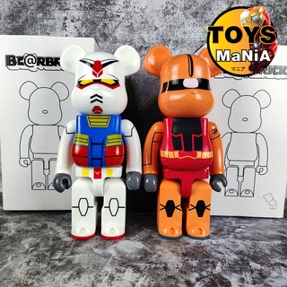 gundam bearbrick 400% น่ารักๆ มาคู่ rx78 และ zaku มีสินค้าพร่อมส่ง