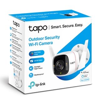 TP-LINK TAPO-C320WS Outdoor Security Wi-Fi Camera 2K QHD SPEC: 3MP, 2.4 GHz, 2T2R, 2 × External Antennas