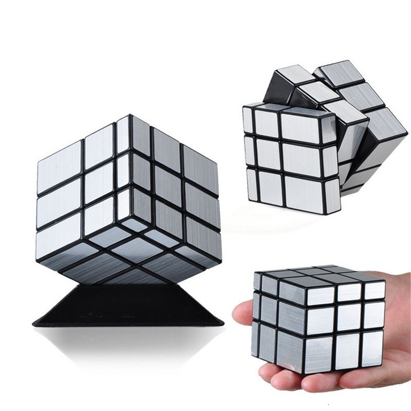 Rubik Mirror 3x3 (สีเงิน) Moyu Meilong - Rubik Mirror 3x3 (Rubik Super Intelligence Variant)