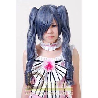 วิกผมทวินเทลสีเทาลอนจิเอลเลดี้ Cosplay Lolita Character lady Ciel