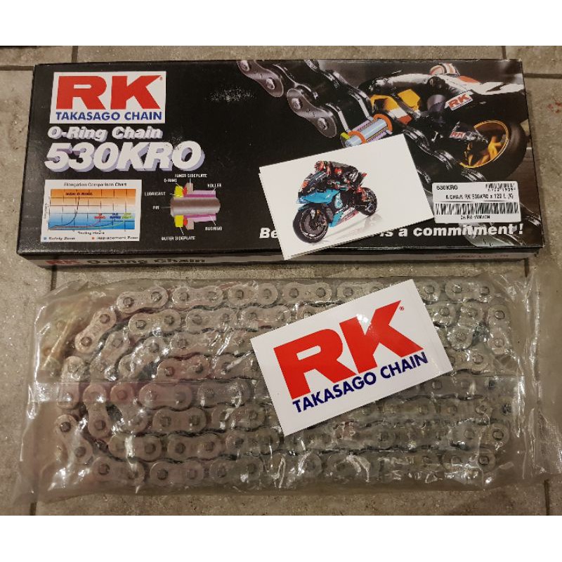 โซ่ขนาด 530 Rk O ring Japan 🇯🇵 รุ่น Kro