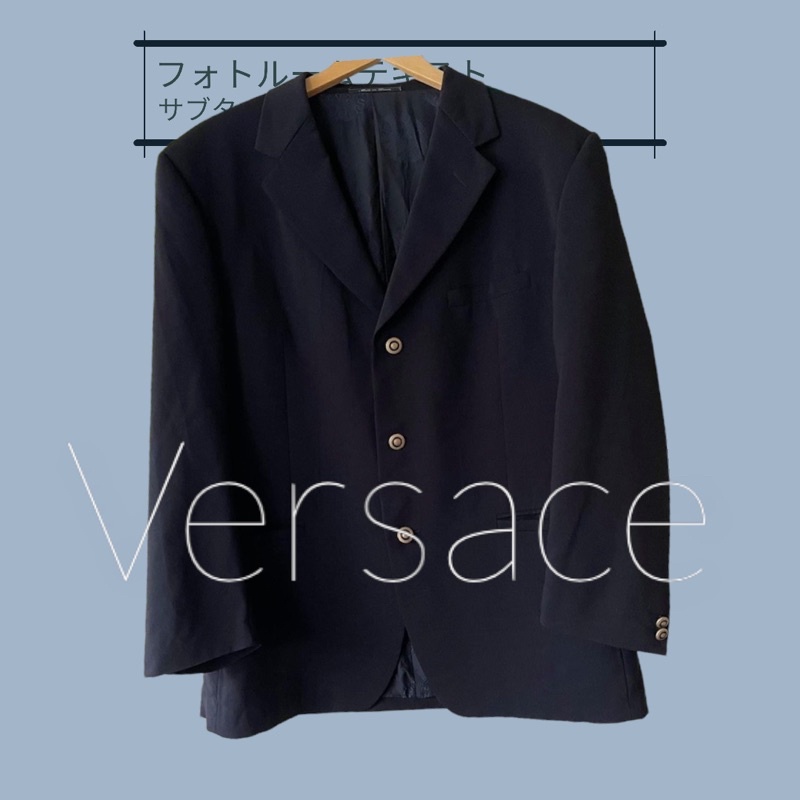 Versace แท้มือสองเสื้อคลุมเสื้อสูทเสื้อเบลเซอร์