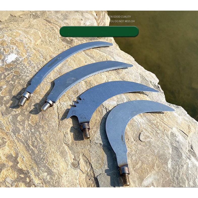 เสี้ยว ตะขอหญ้าเพื่อทําความสะอาดผักตบชวาตะขอหลุมตกปลาที่มีขาหมุนบนด้ามสแตนเลส - รูปที่ 6