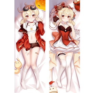 ปลอกหมอนอิง ลายการ์ตูนอนิเมะ Genshin Figure Impact Klee Dakimakura ขนาด 50X150 ซม. ของขวัญ สําหรับเก็บสะสม