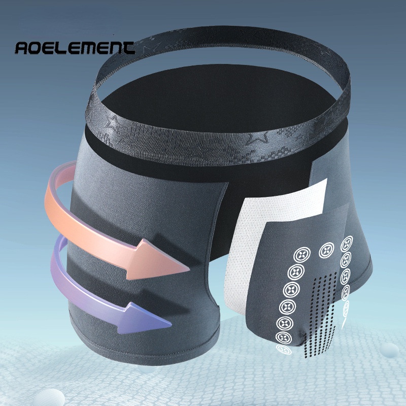 กางเกงบ็อกเซอร์ บ็อกเซอร์ ไอออนลบ แบบบาง ระบายอากาศ ใส่สบาย เหมาะกับฤดูร้อน สําหรับผู้ชาย 292 - รูปที่ 2