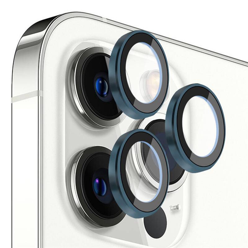 การป้องกันเลนส์กล้องสําหรับ iPhone 13 Pro Max Mini Ring ตัวป้องกันเลนส์สําหรับ iPhone13 ฝาครอบกระจก