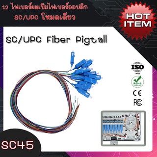 Fiber Optic Singlemode  simple SC/UPC optical Pigtail