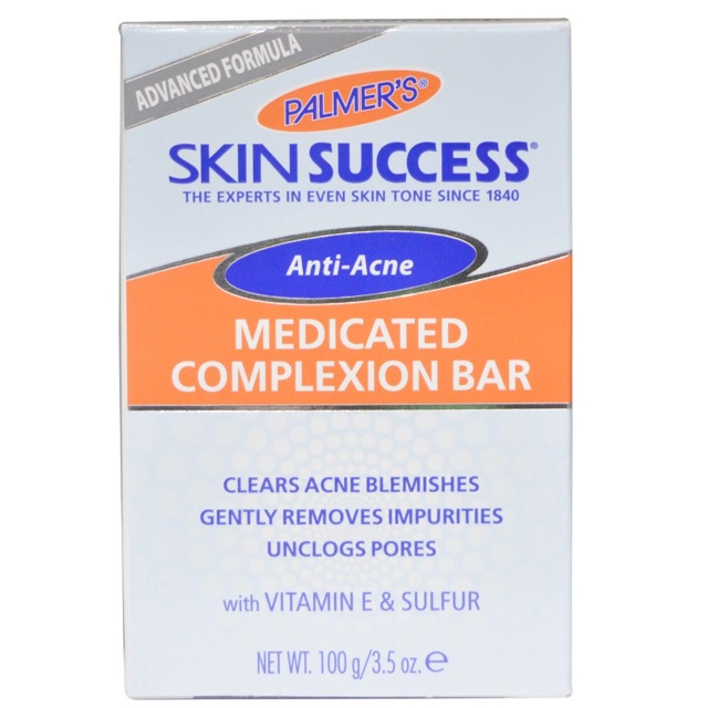 (พร้อมส่ง) สบู่ลดสิว Palmer’s skin success anti acne medicated complexion bar