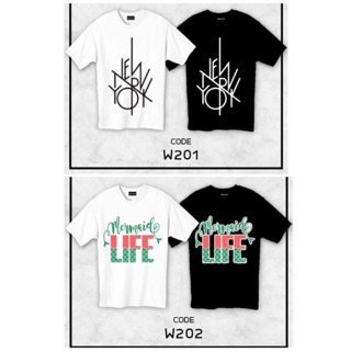 เสื้อยืดสกรีน **ราคา/ตัว** รหัส W *อย่าลืมแจ้งไซสทางแชท**