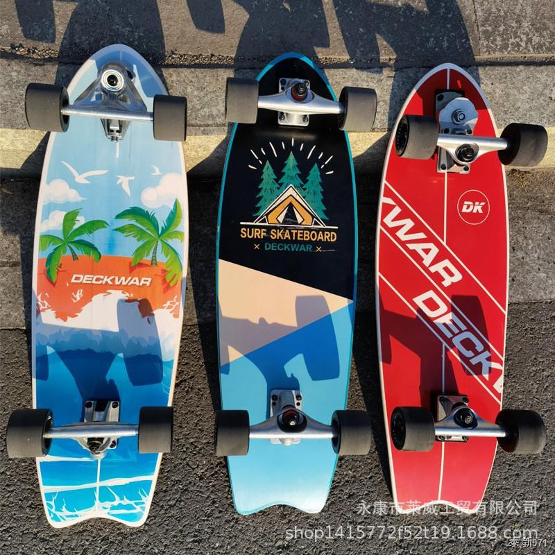 DECKWAR surf skateboard สเก็ตบอร์ด skateboards เซิร์ฟสเก็ตบอร์ด S7 surfskate สเก็ตบอร์ดผู้ใหญ่