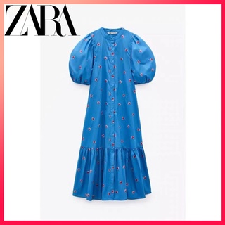 Zara ชุดเดรส ปักลายดอกไม้