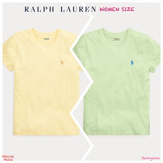 RALPH LAUREN COTTON JERSEY CREWNECK TEE ( WOMEN SIZE )