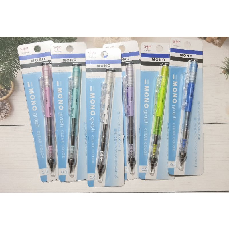 ดินสอกดเขย่า Tombow  Mono graph clear colore