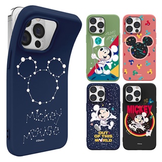 🇰🇷 【 Korean Phone Case Compatible for iPhone Galaxy 】 MICKEY On The Moon Soft Case Made in Korea