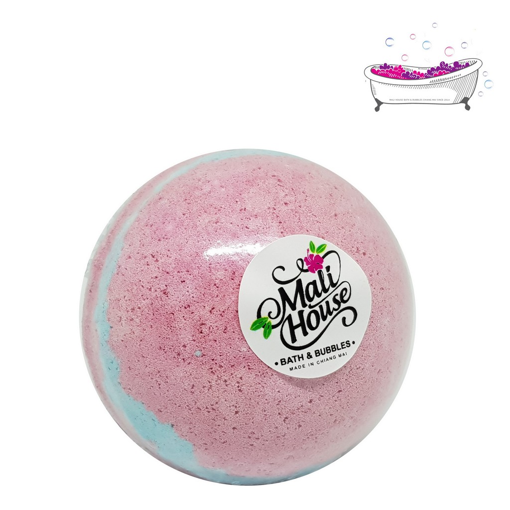 Mali House Bath Bomb Ball บาธบอม สบู่ทำฟองในอ่าง กลิ่นทไวไลท์ วูดส์ Twilight Woods,สีม่วง 150g