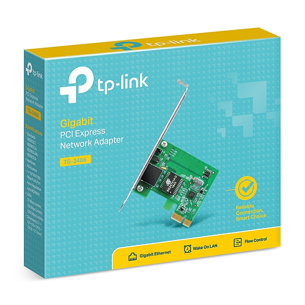 LAN CARD (การ์ดแลน) TPLINK (TG3468) PCI EXPRESS GIGABIT PORT Warranty